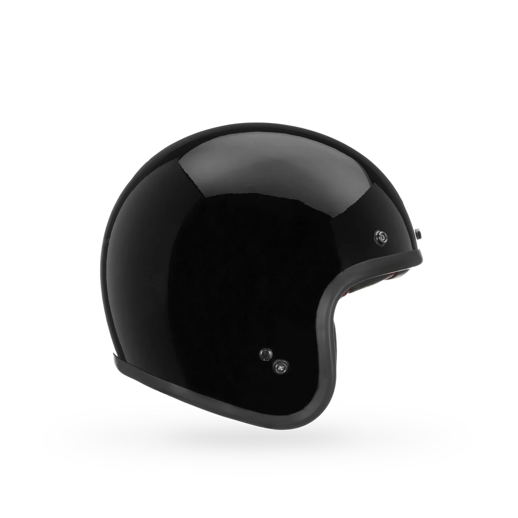 Bell Open Face Helmet - Custom 500 Solid (Gloss Black)