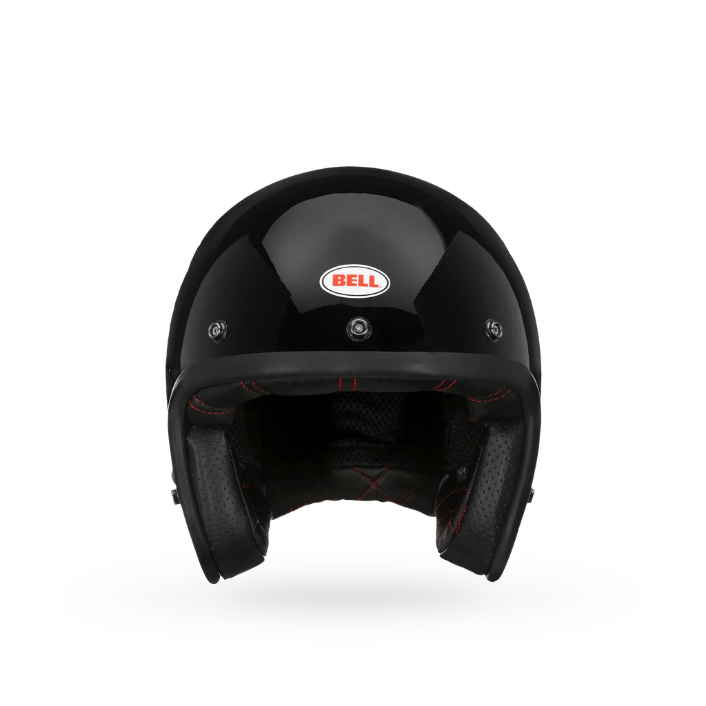 Bell Open Face Helmet - Custom 500 Solid (Gloss Black)