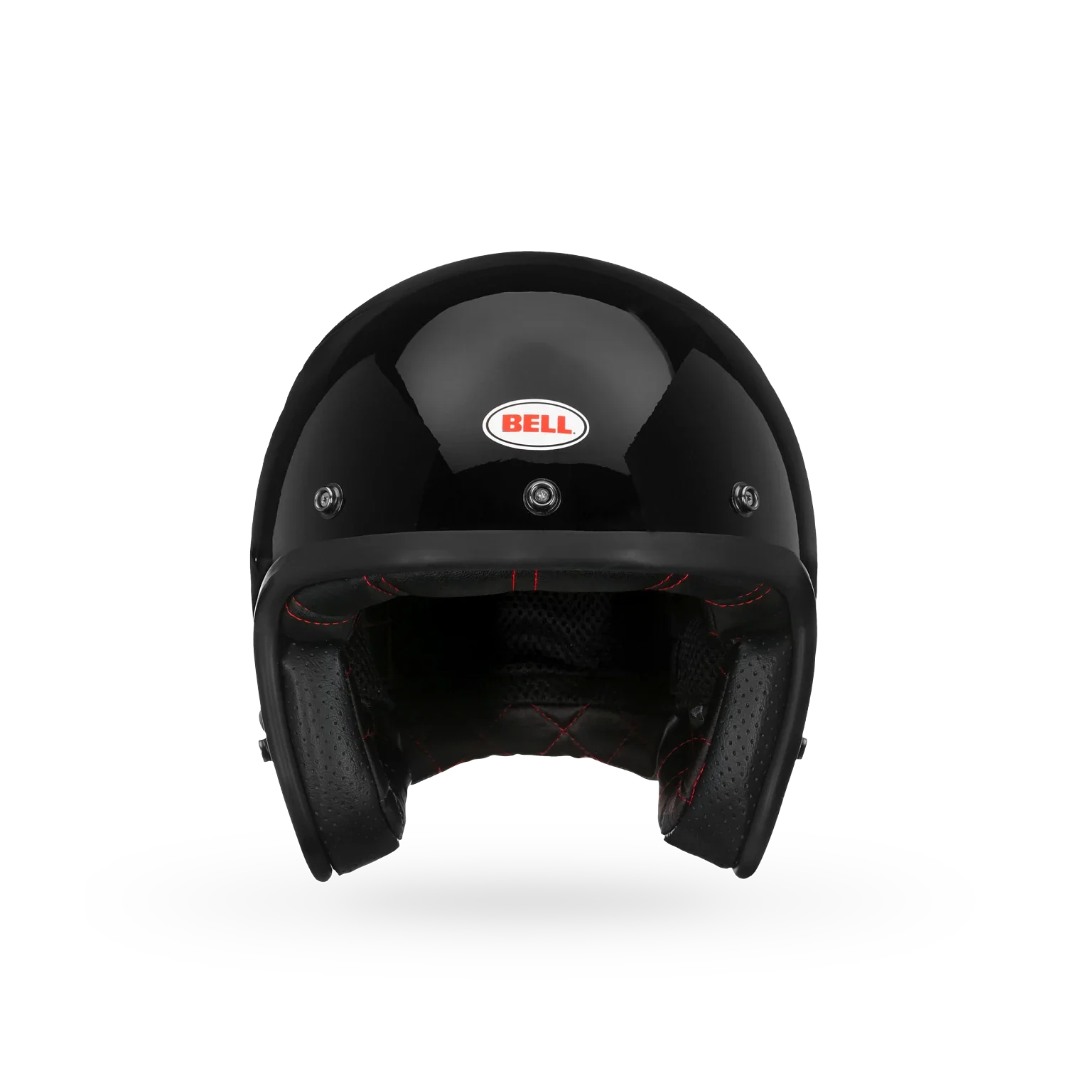 Bell Open Face Helmet - Custom 500 Solid (Gloss Black)