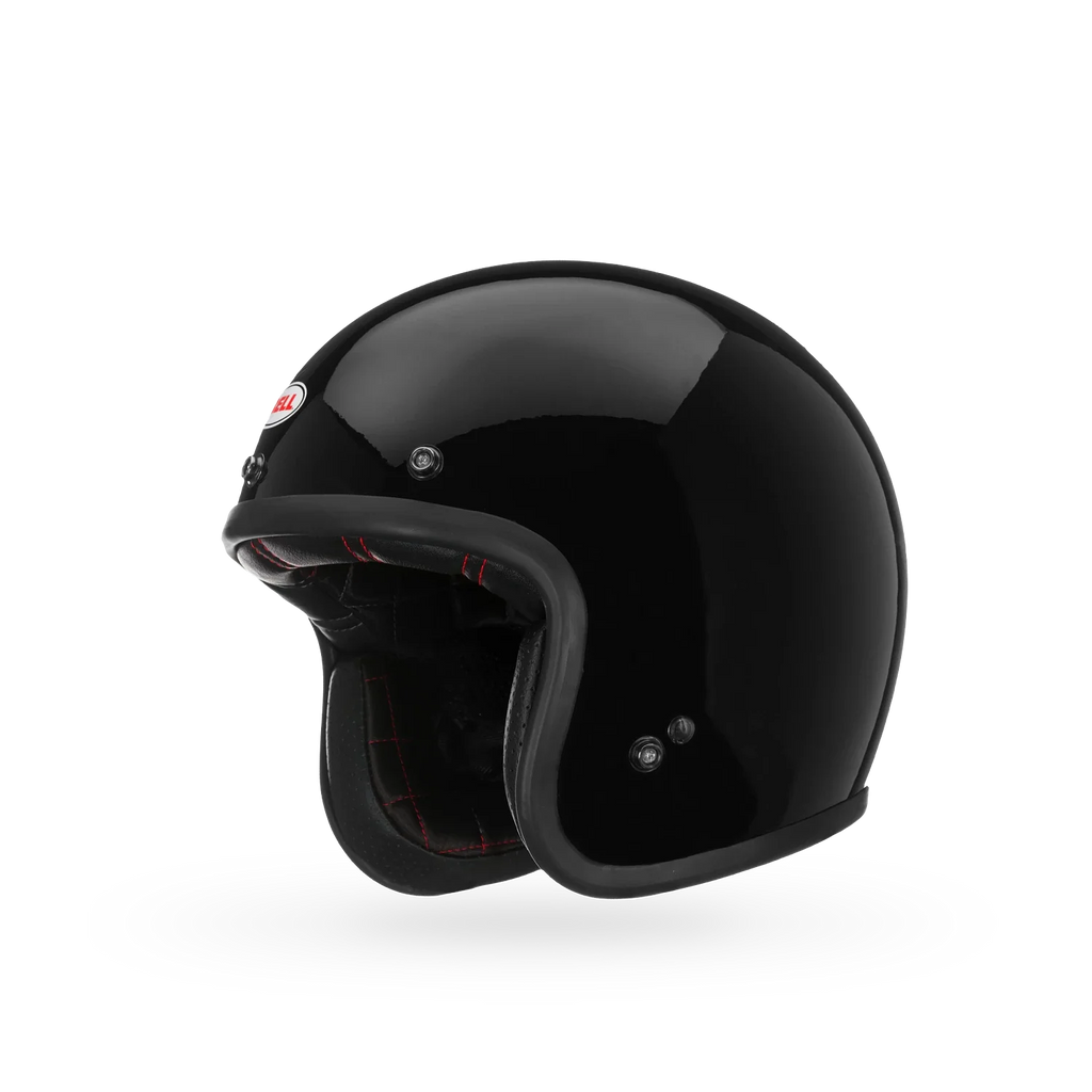 Bell Open Face Helmet - Custom 500 Solid (Gloss Black)