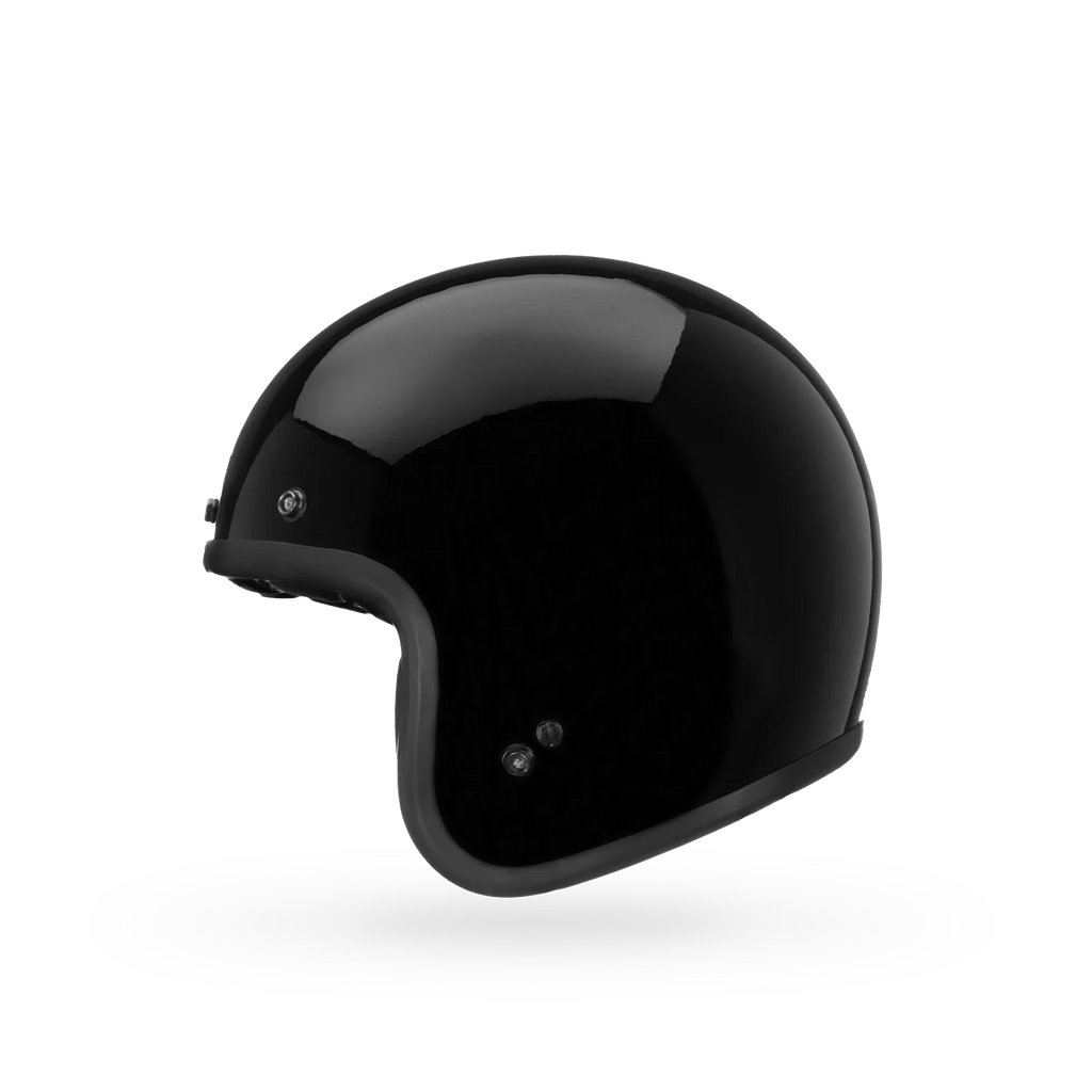 Bell Open Face Helmet - Custom 500 Solid (Gloss Black)