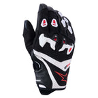 Alpinestars SP-R PRO Motorcycle Short Sports Leather Gloves (Black/White/Bright Red)