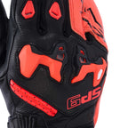 Alpinestars SP-9 Motorcycle Sports Leather Gloves (Black/Red Fluo)