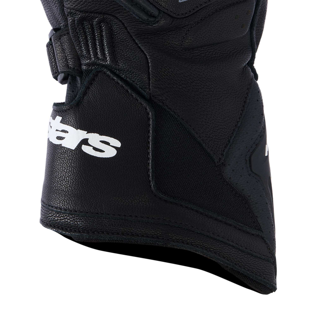 Alpinestars SP-9 Motorcycle Sports Leather Gloves (Black/White)