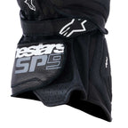 Alpinestars SP-9 Motorcycle Sports Leather Gloves (Black/White)