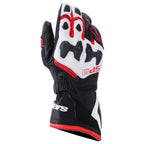 Alpinestars SP-9 Motorcycle Sports Leather Gloves (Black/White/Bright Red)