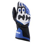 Alpinestars SP-9 Motorcycle Sports Leather Gloves (Bright Blue/Navy/White)