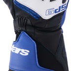 Alpinestars SP-9 Motorcycle Sports Leather Gloves (Bright Blue/Navy/White)