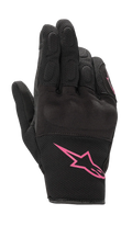 Alpinestars Women's S-Max Stella Drystar WP Motorcycle Short Gloves (Black/Fuchsia)