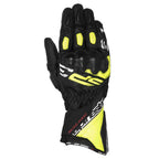 Alpinestars SP-3 Motorcycle Sports Leather Gloves (Black/Yellow Fluo/White)