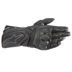 Alpinestars SP-8 V3 Motorcycle Sports Leather Gloves (Black/Black)