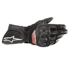 Alpinestars SP-8 V3 Air Motorcycle Sports Vented Leather Gloves (Black)