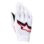 Alpinestars SuperTech MX Gloves (White/Black/Fire Red)