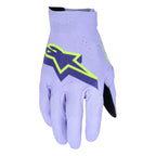 Alpinestars SuperTech MX Gloves (Lavender/Violet/Yellow Fluo)