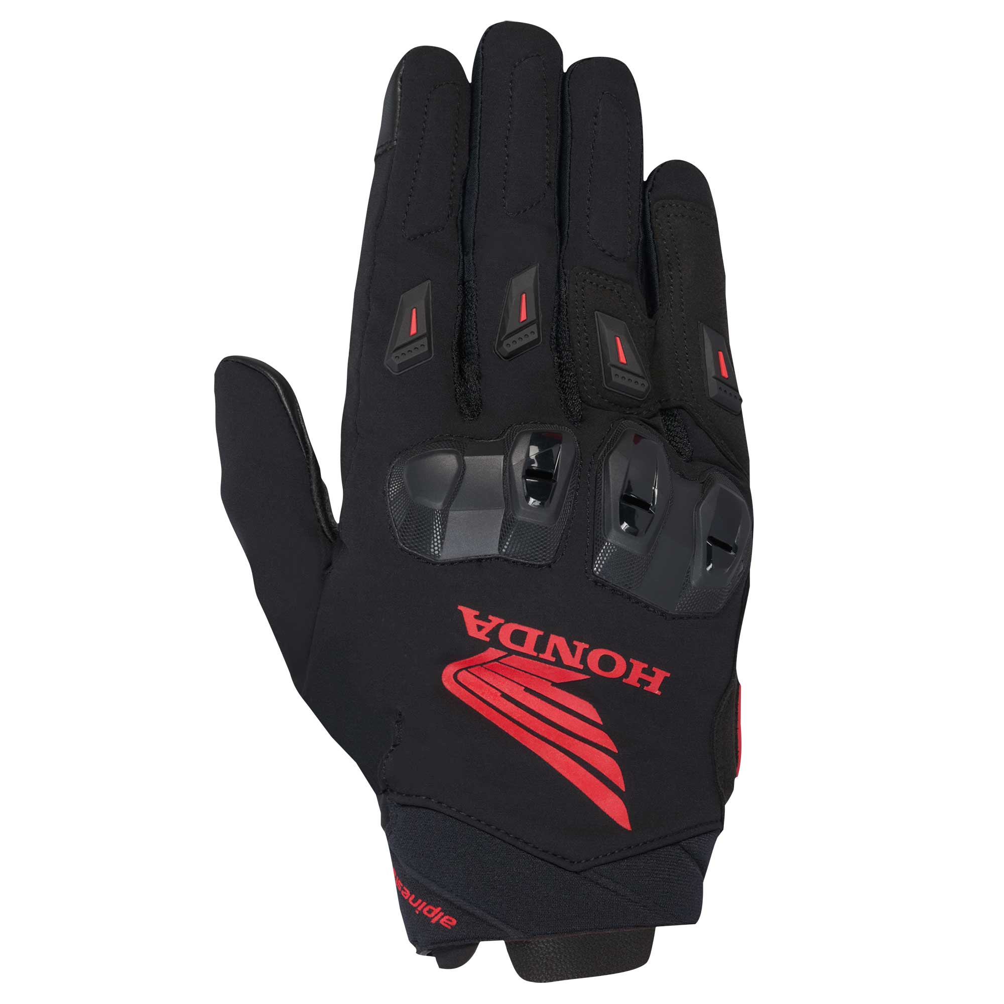 Alpinestars Honda SP X 3 Short Gloves (Black/Bright Red)