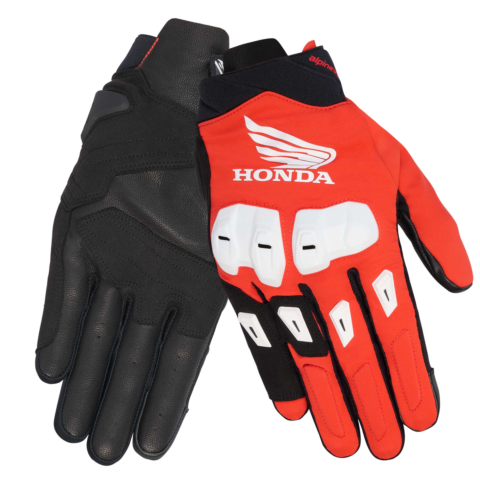 Alpinestars Honda SP X 3 Short Gloves (Bright Red/Black/White)