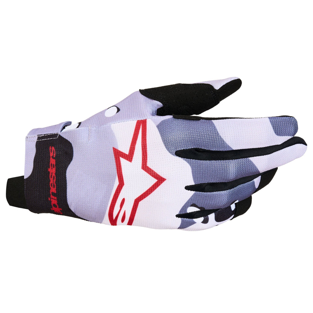 Alpinestars Radar MX | MTB Gloves (Ash Grey/Light Lilac/Red/Black)