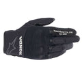 Alpinestars Honda Copper Motorcycle Short Textile Gloves (Black)