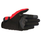 Alpinestars Honda Copper Motorcycle Short Textile Gloves (Black/Bright Red/Blue)