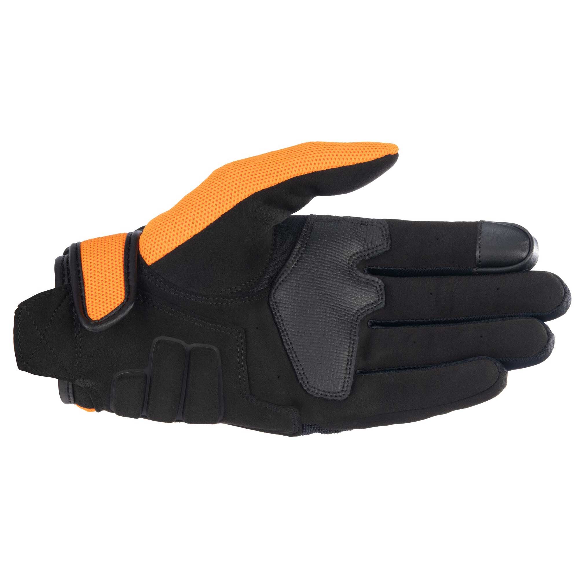 Alpinestars Honda Copper Motorcycle Short Textile Gloves (Black/Orange)