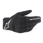 Alpinestars Women's Copper Motorcycle Short Textile Gloves (Black/White)