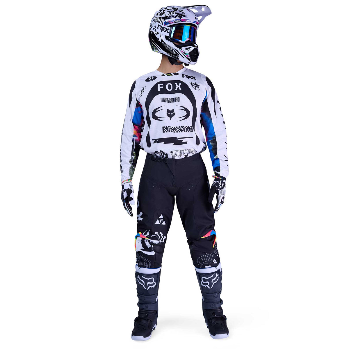 FOX Racing 180 IMAGE COSMO MX Kit Deal (White/Black)