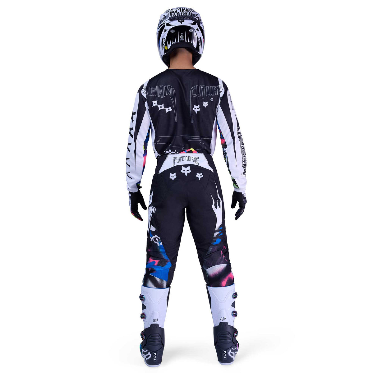 FOX Racing 180 IMAGE COSMO MX Kit Deal (White/Black)