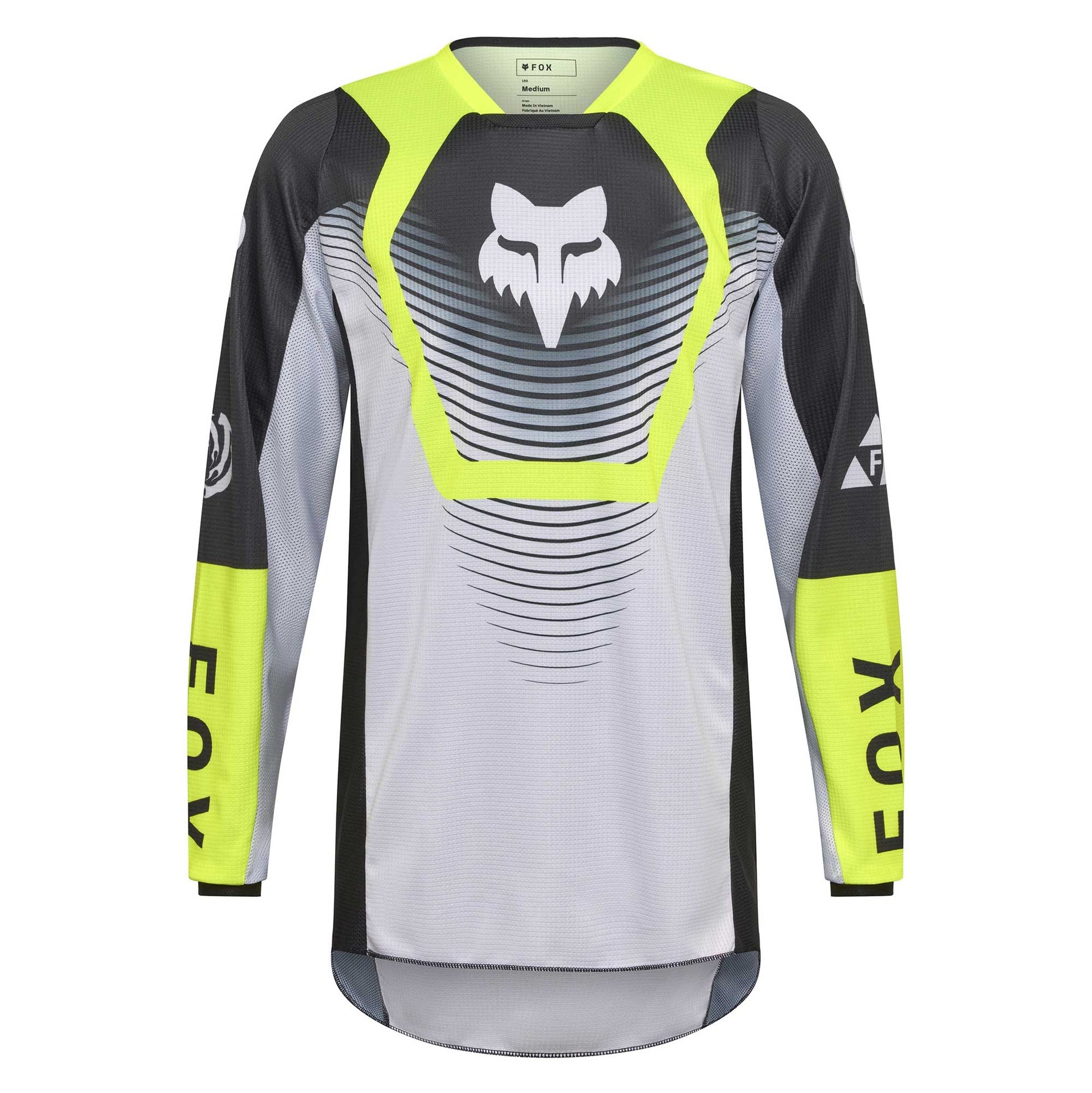 FOX Racing 180 COLLECT MX Jersey (Grey/Fluo Yellow/Black)
