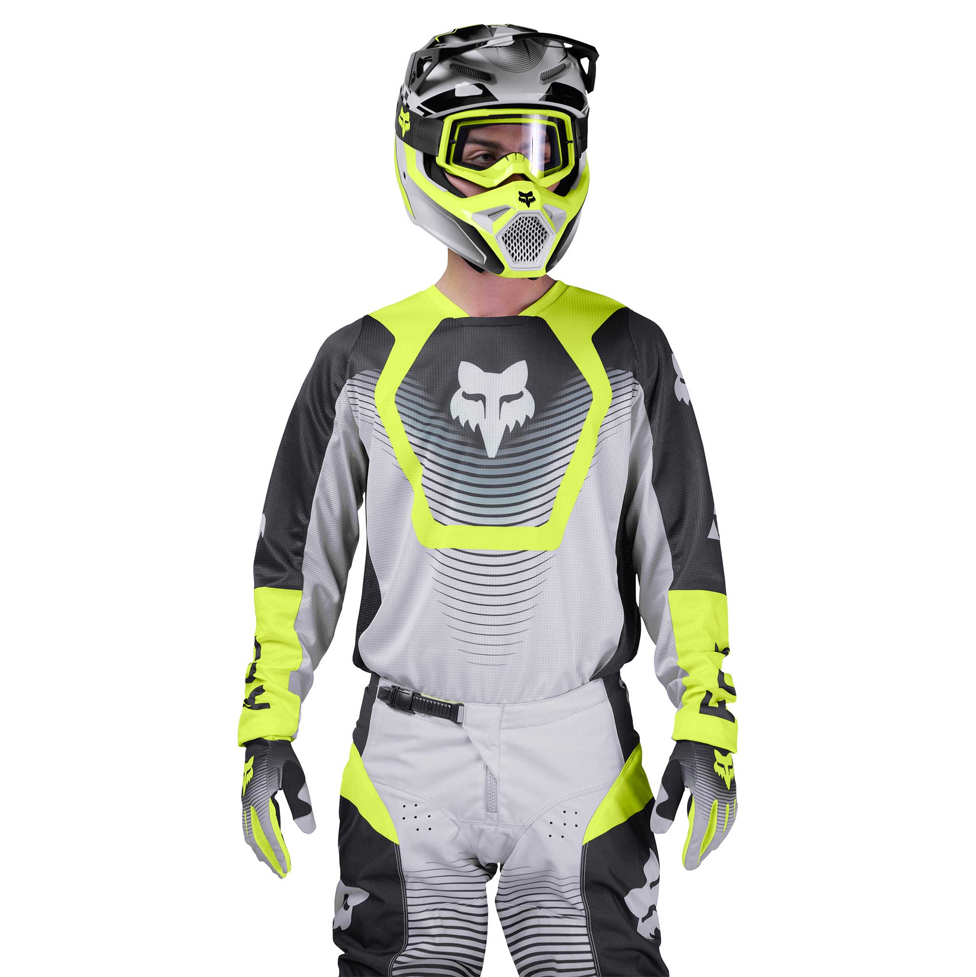 FOX Racing 180 COLLECT MX Kit Deal (Grey/Fluo Yellow/Black)