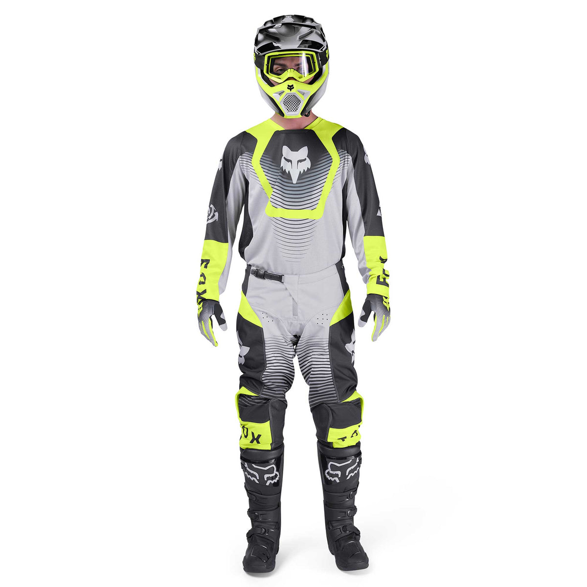 FOX Racing 180 COLLECT MX Kit Deal (Grey/Fluo Yellow/Black)