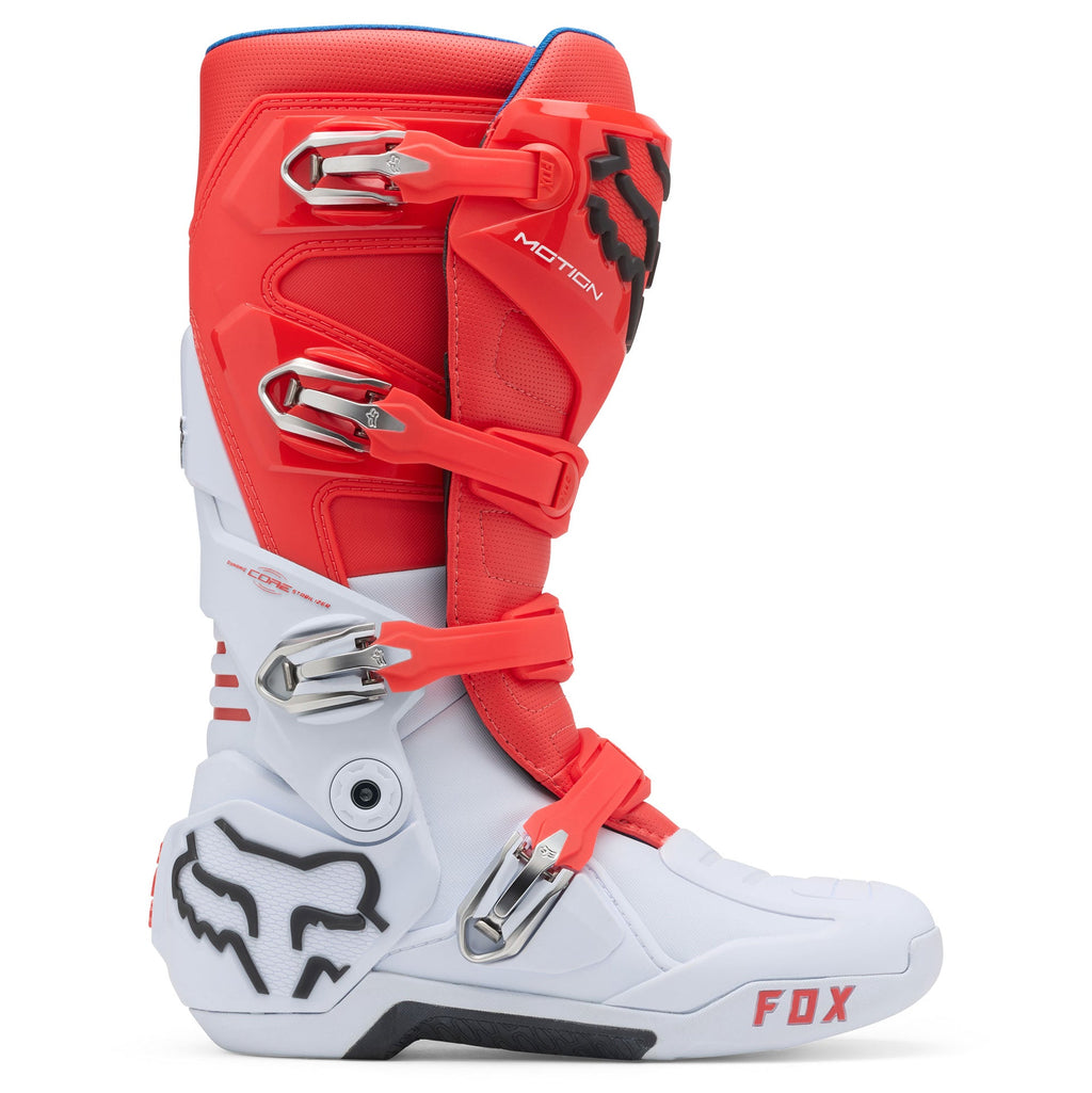 FOX Racing MOTION 2.0 Motocross Boots (Red/White)