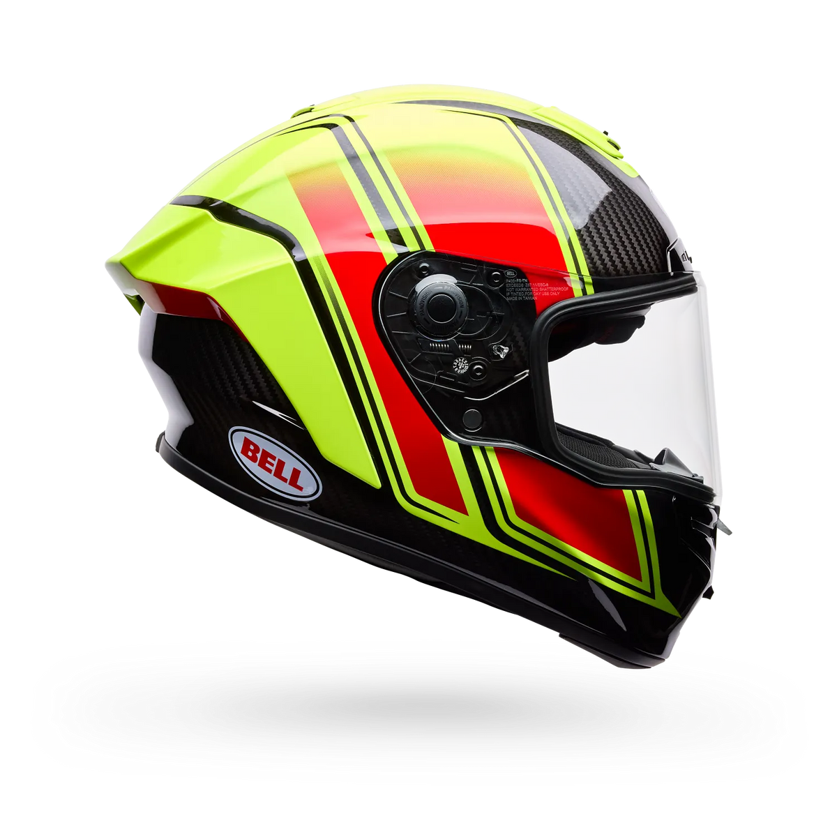 BELL Racestar DLX FLEX Grid Race | Road Helmet *Pro Tint Visor Inc* (Carbon/Yellow)
