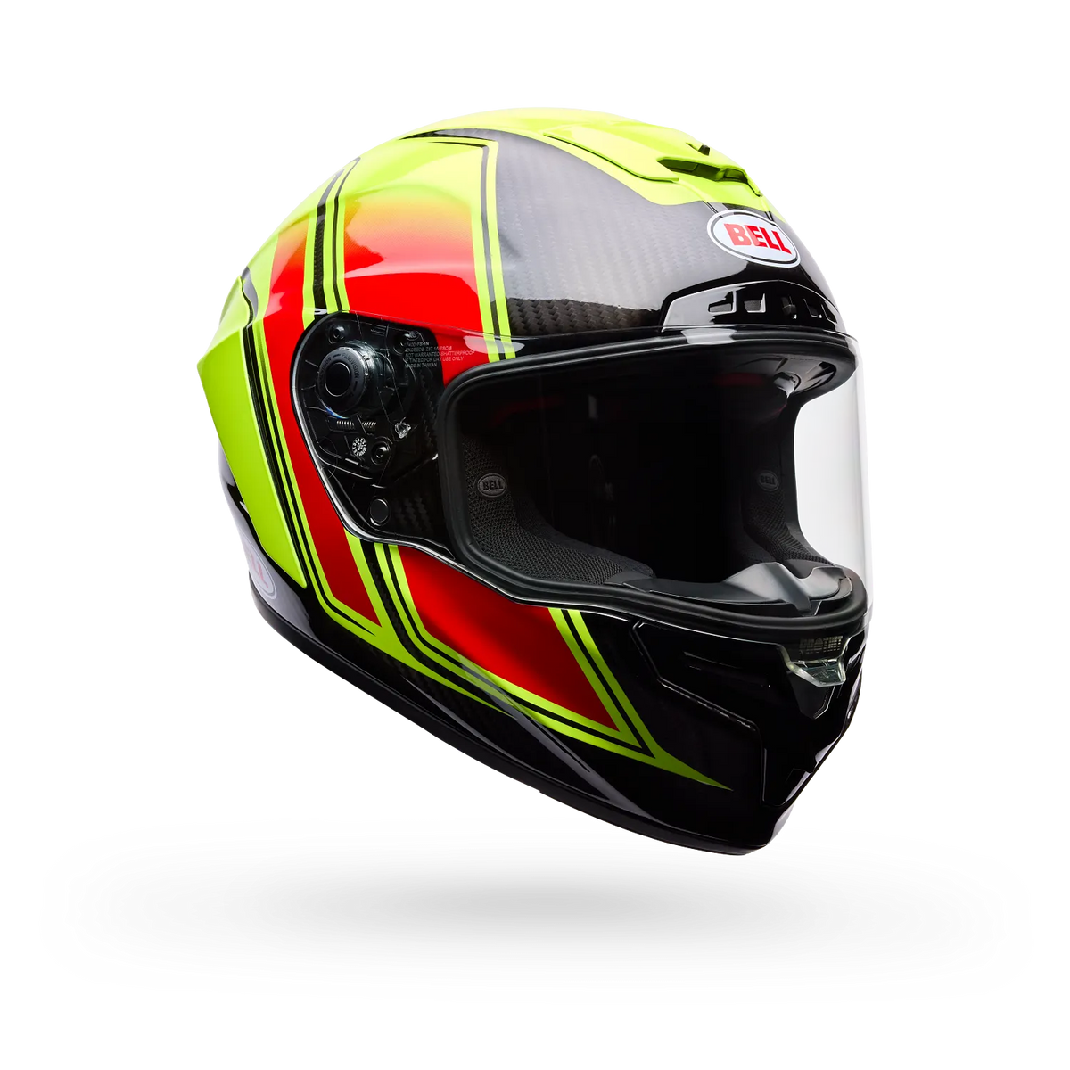 BELL Racestar DLX FLEX Grid Race | Road Helmet *Pro Tint Visor Inc* (Carbon/Yellow)