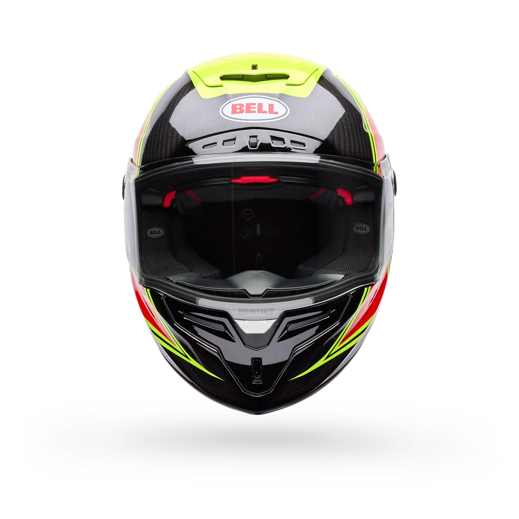 BELL Racestar DLX FLEX Grid Race | Road Helmet *Pro Tint Visor Inc* (Carbon/Yellow)