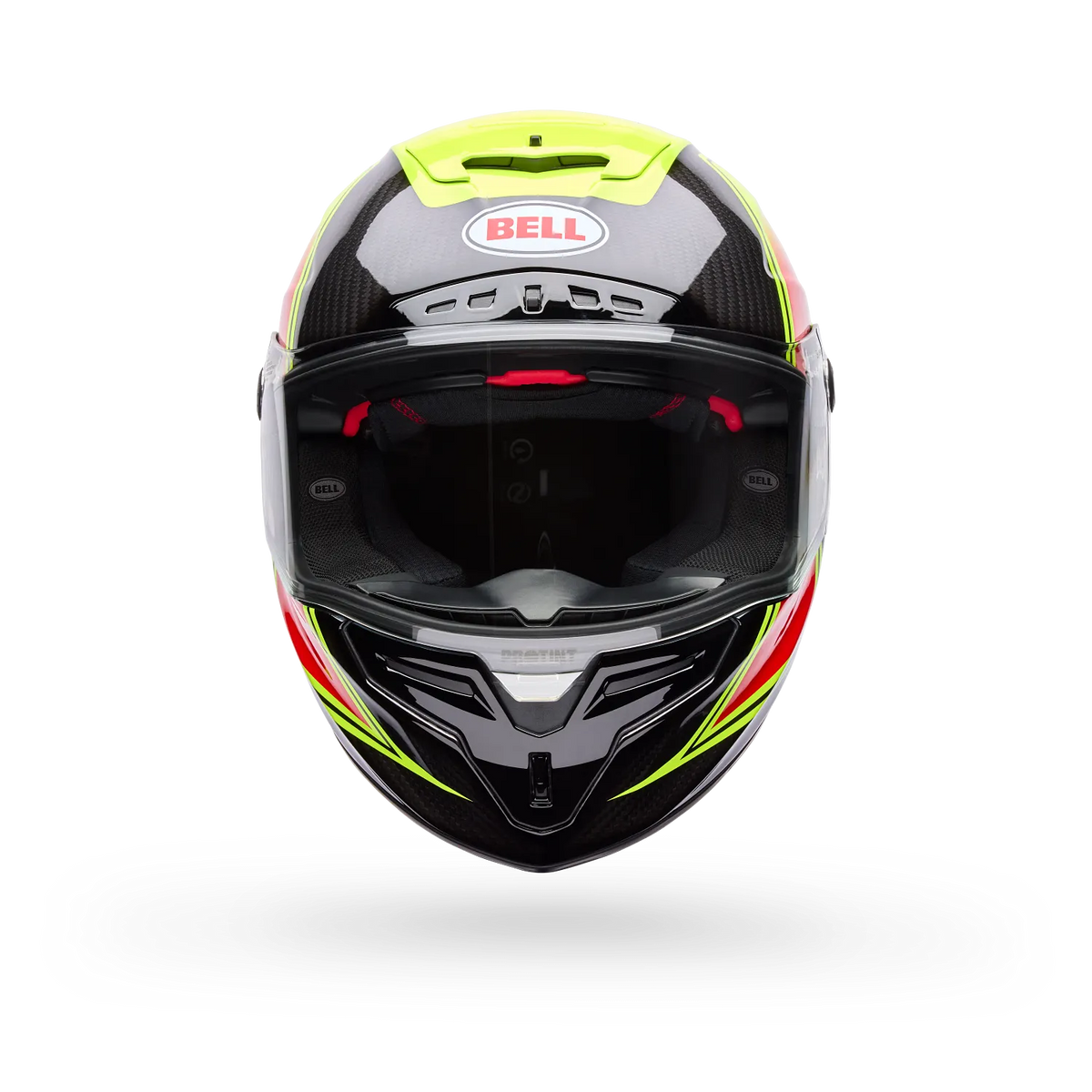 BELL Racestar DLX FLEX Grid Race | Road Helmet *Pro Tint Visor Inc* (Carbon/Yellow)
