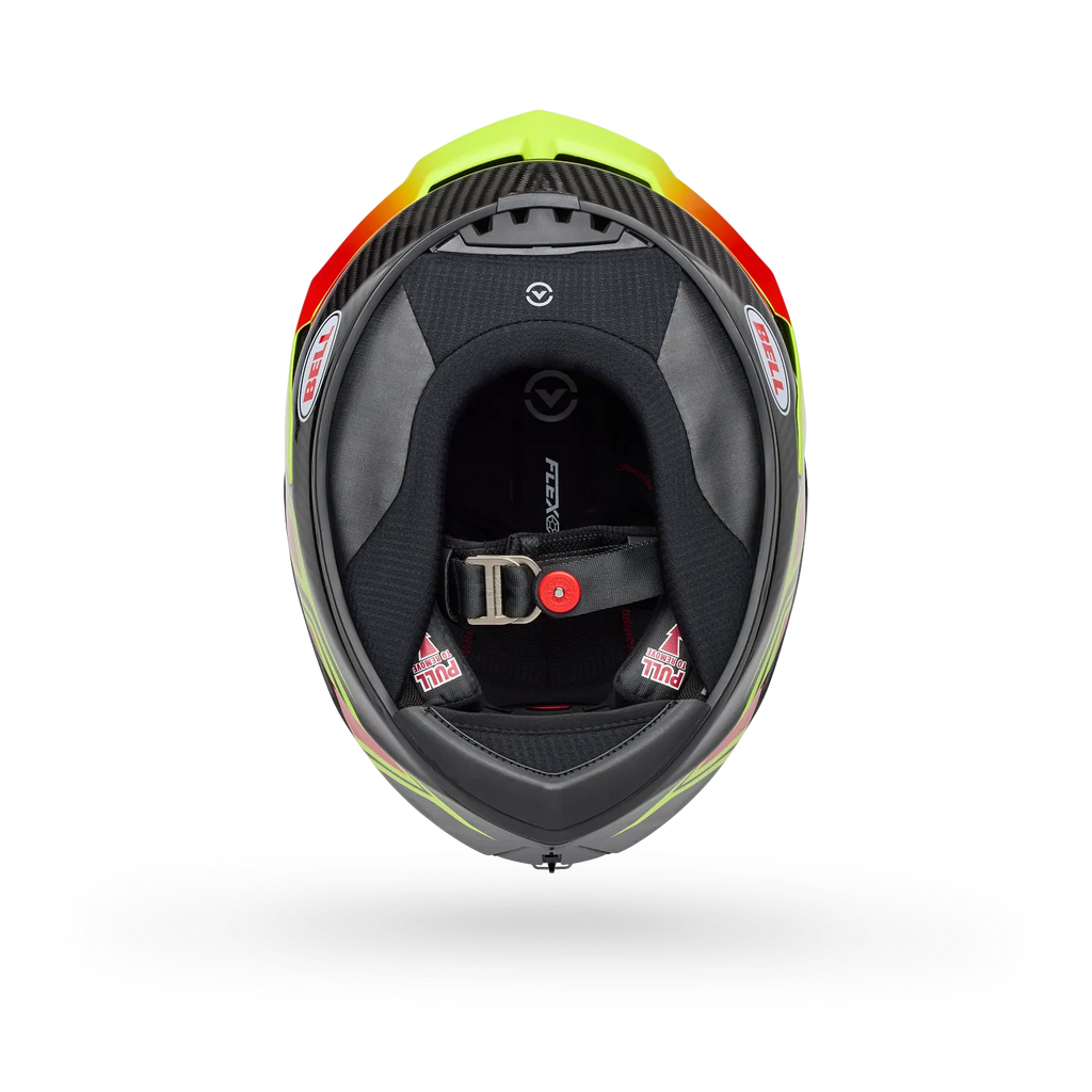 BELL Racestar DLX FLEX Grid Race | Road Helmet *Pro Tint Visor Inc* (Carbon/Yellow)