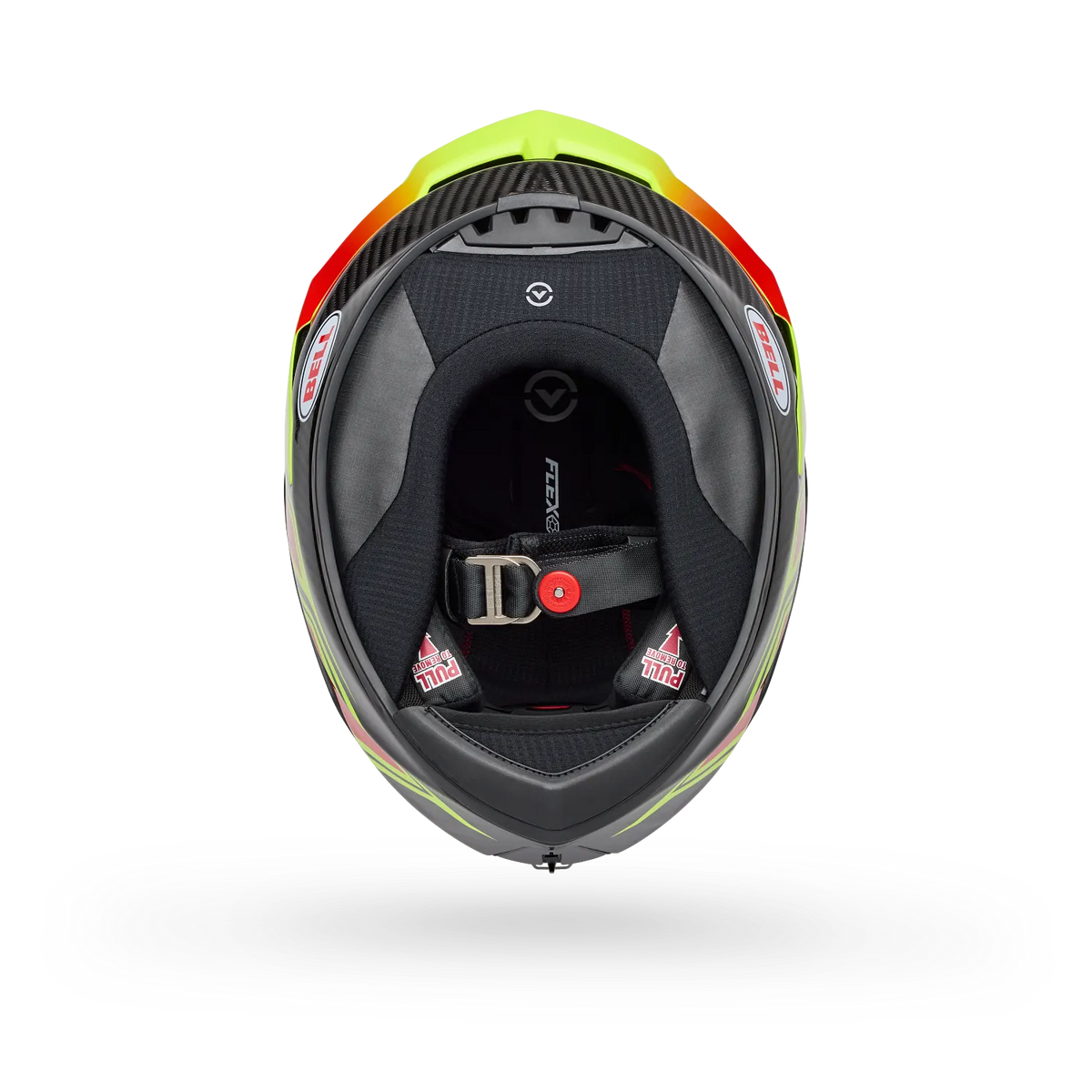 BELL Racestar DLX FLEX Grid Race | Road Helmet *Pro Tint Visor Inc* (Carbon/Yellow)
