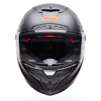 BELL Racestar DLX FLEX Strike Race | Road Helmet *Pro Tint Visor Inc* (Carbon/Grey/Orange)