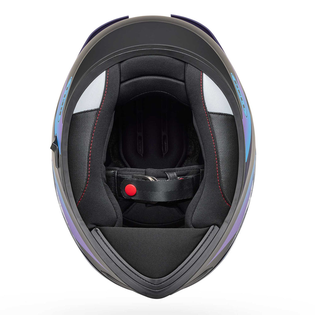 BELL Lithium PASSION Motorcycle Helmet (Black/Purple)