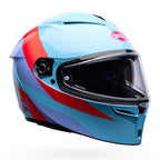 BELL Lithium PASSION Motorcycle Helmet (Blue/Pink)