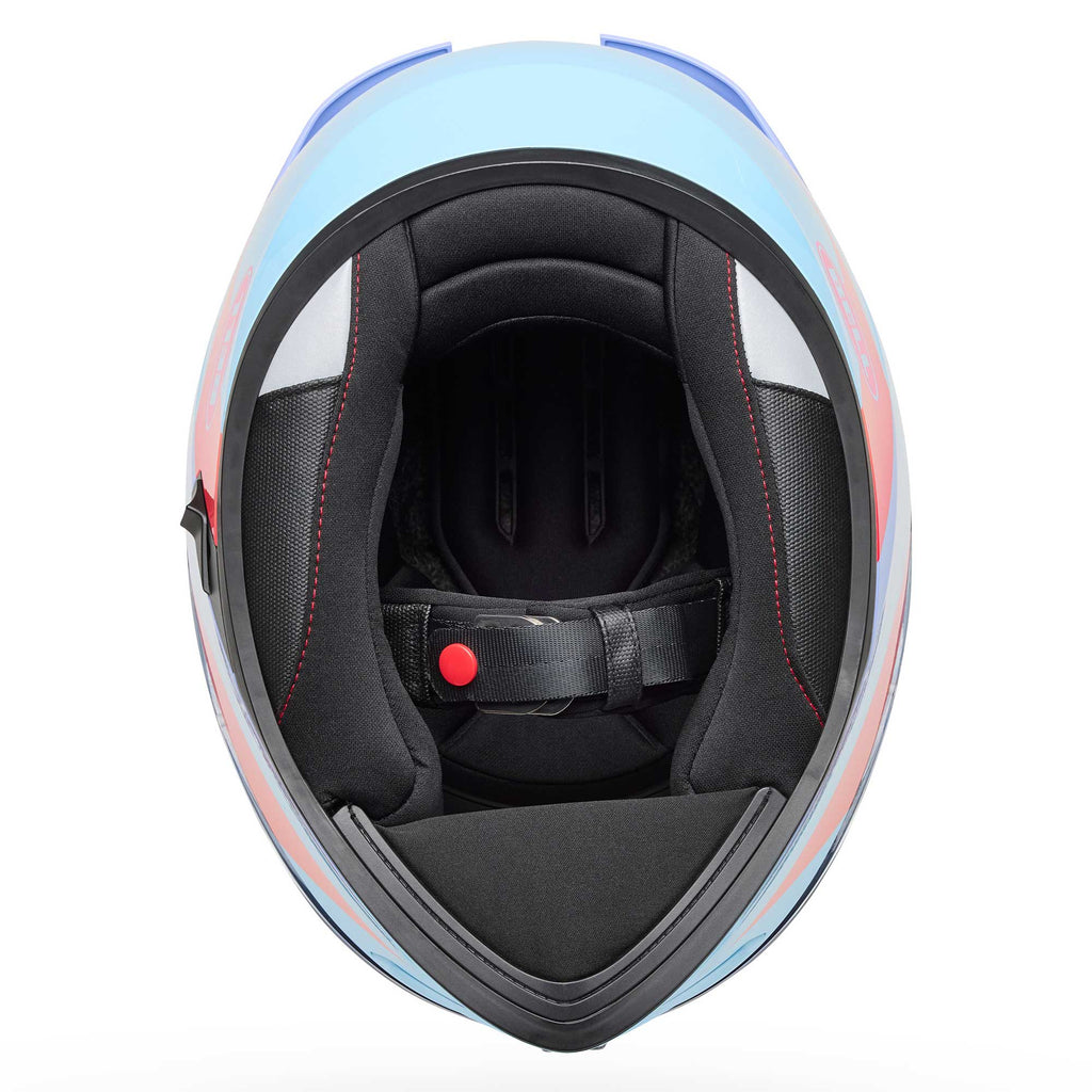 BELL Lithium PASSION Motorcycle Helmet (Blue/Pink)