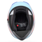 BELL Lithium PASSION Motorcycle Helmet (Blue/Pink)