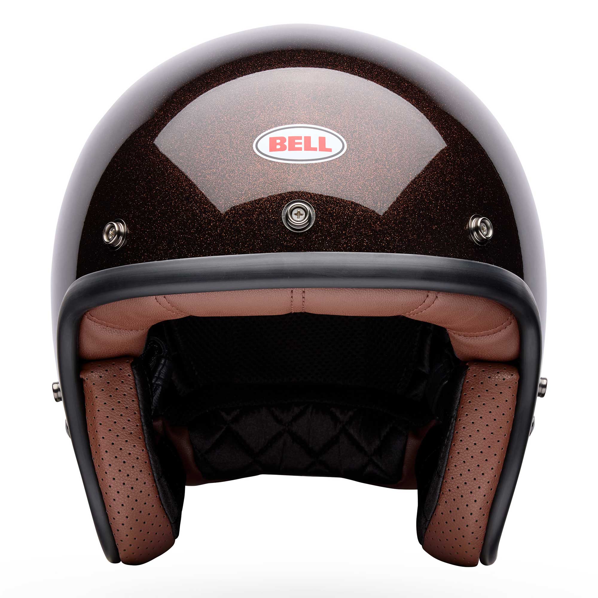 BELL Open Face Helmet - Custom 500 FLAKE (Root Beer)