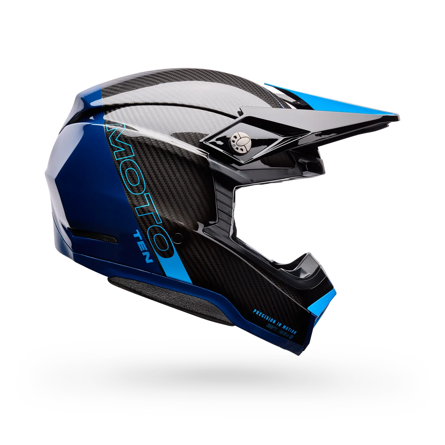 BELL Moto-10 SPHERICAL STRIKE MX | Enduro Helmet (Carbon/Blue)