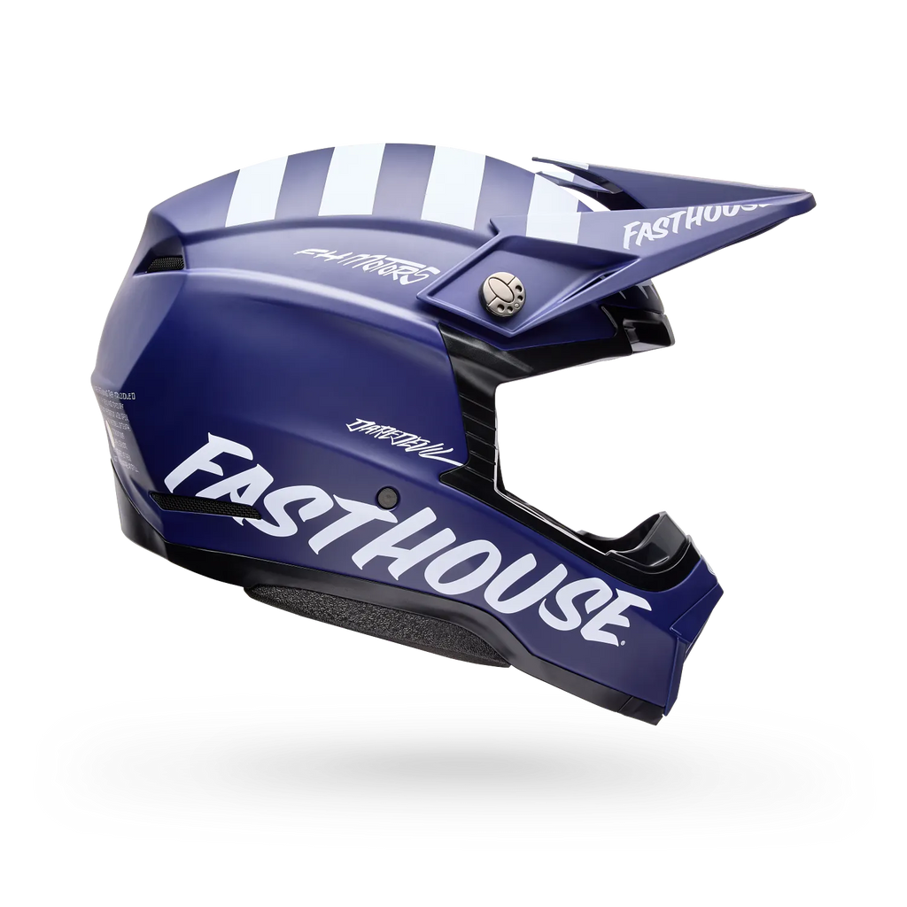 BELL MOTO-10 MIPS FASTHOUSE MX | Enduro Helmet (Navy/White)