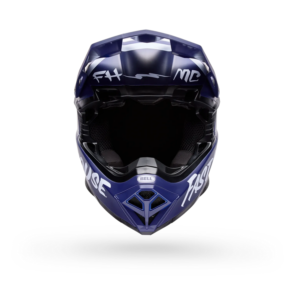 BELL MOTO-10 MIPS FASTHOUSE MX | Enduro Helmet (Navy/White)