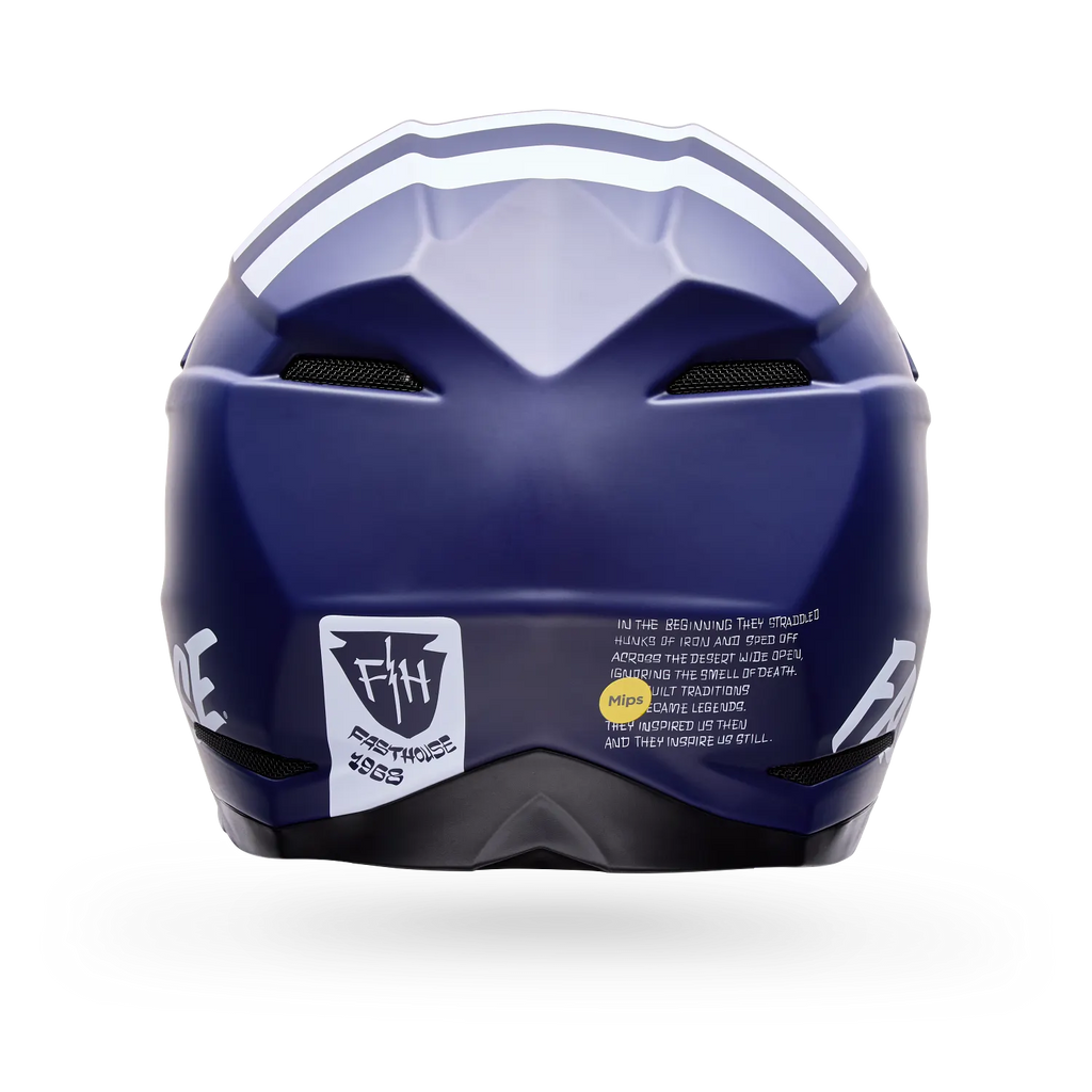 BELL MOTO-10 MIPS FASTHOUSE MX | Enduro Helmet (Navy/White)