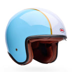 BELL Open Face Motorcycle Helmet - TX-501 RALLY (Blue/White)