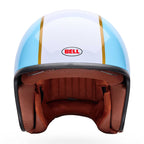 BELL Open Face Motorcycle Helmet - TX-501 RALLY (Blue/White)