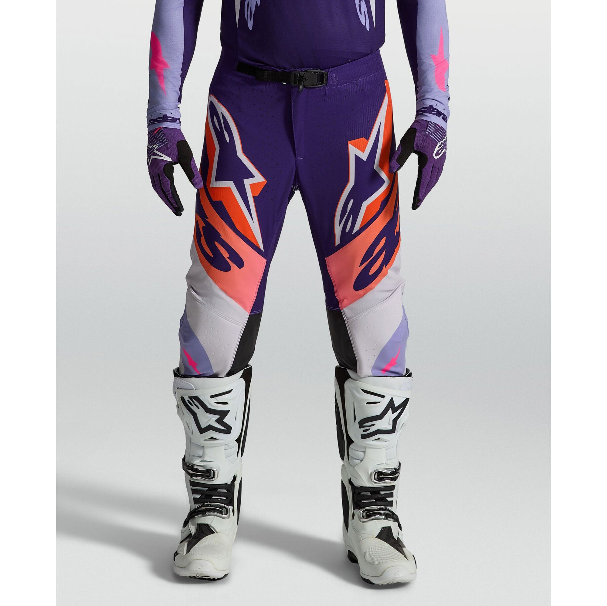 Alpinestars SuperTech DYNA MX Kit Deal (Light Violet/Deep Purple/Pink Fluo)